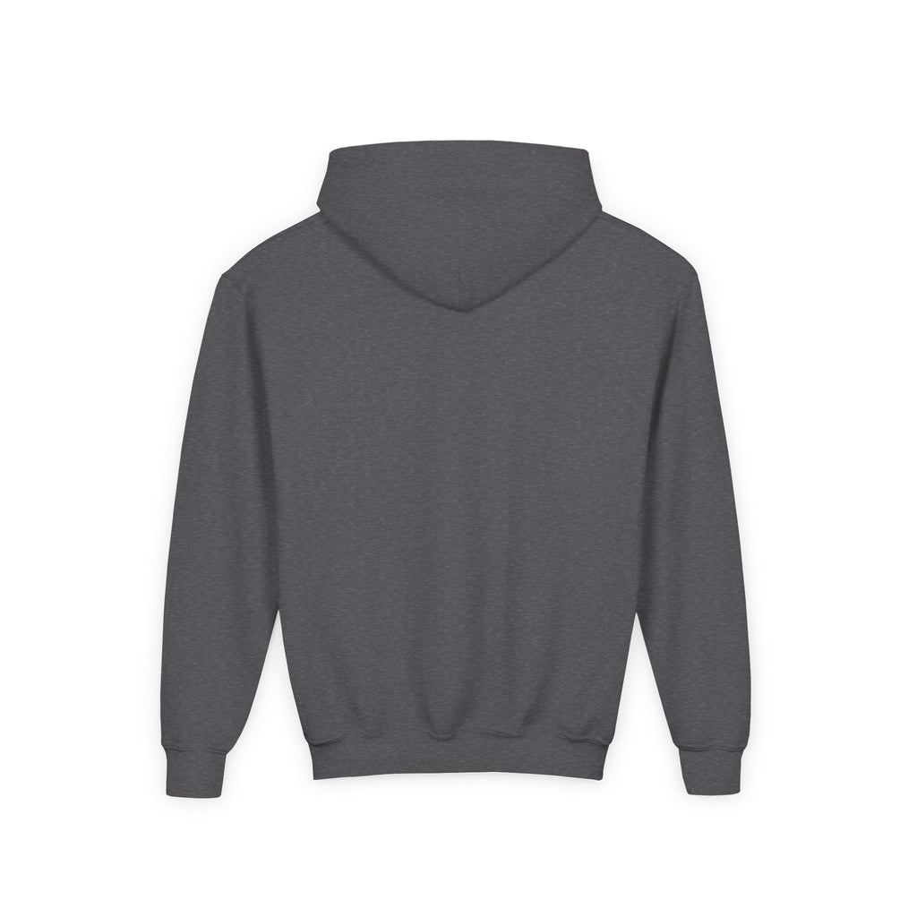 Youth Hoodie — 'Stay Wild, Be Brave' Heart Flame Graphic