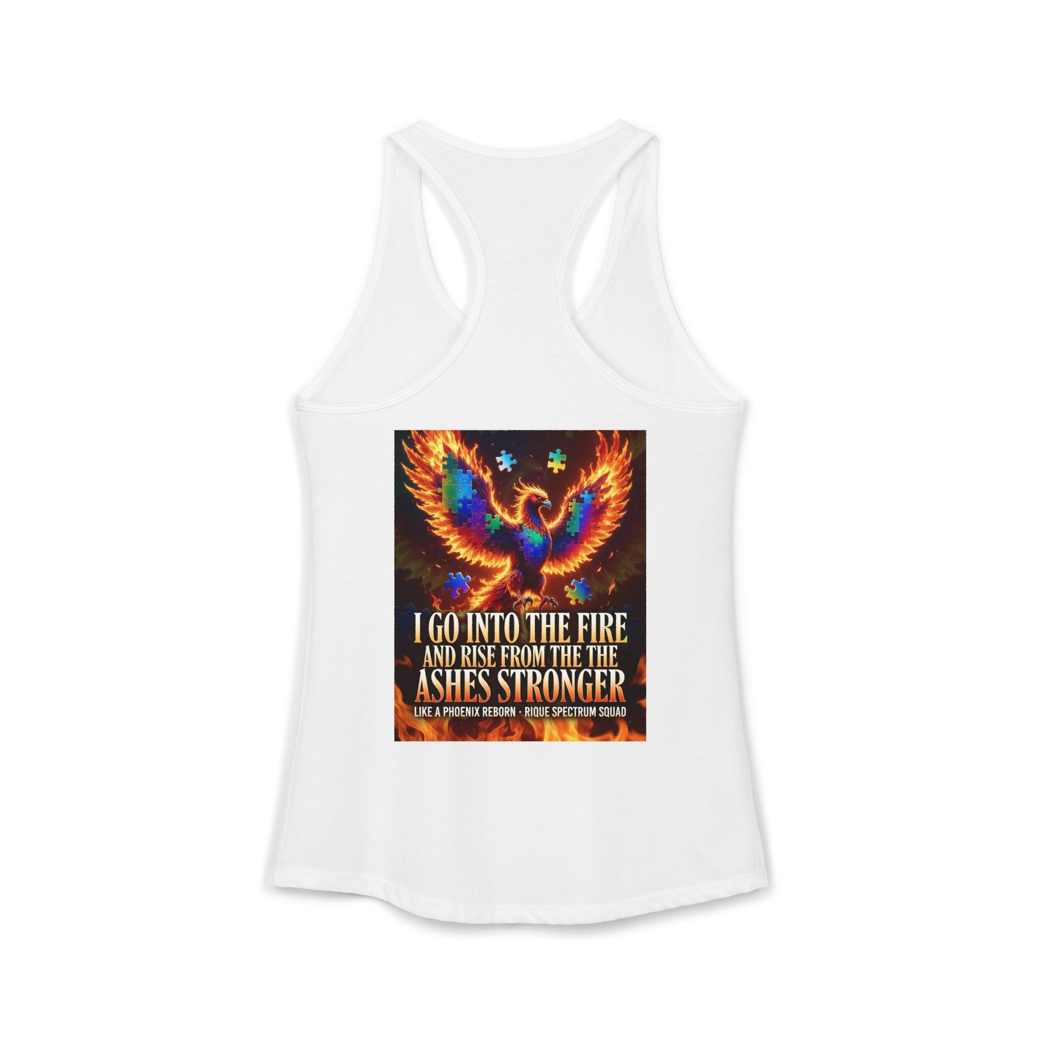 Spectrum Squad Women's Racerback Tank — Autism Pride Slim Fit Edition
