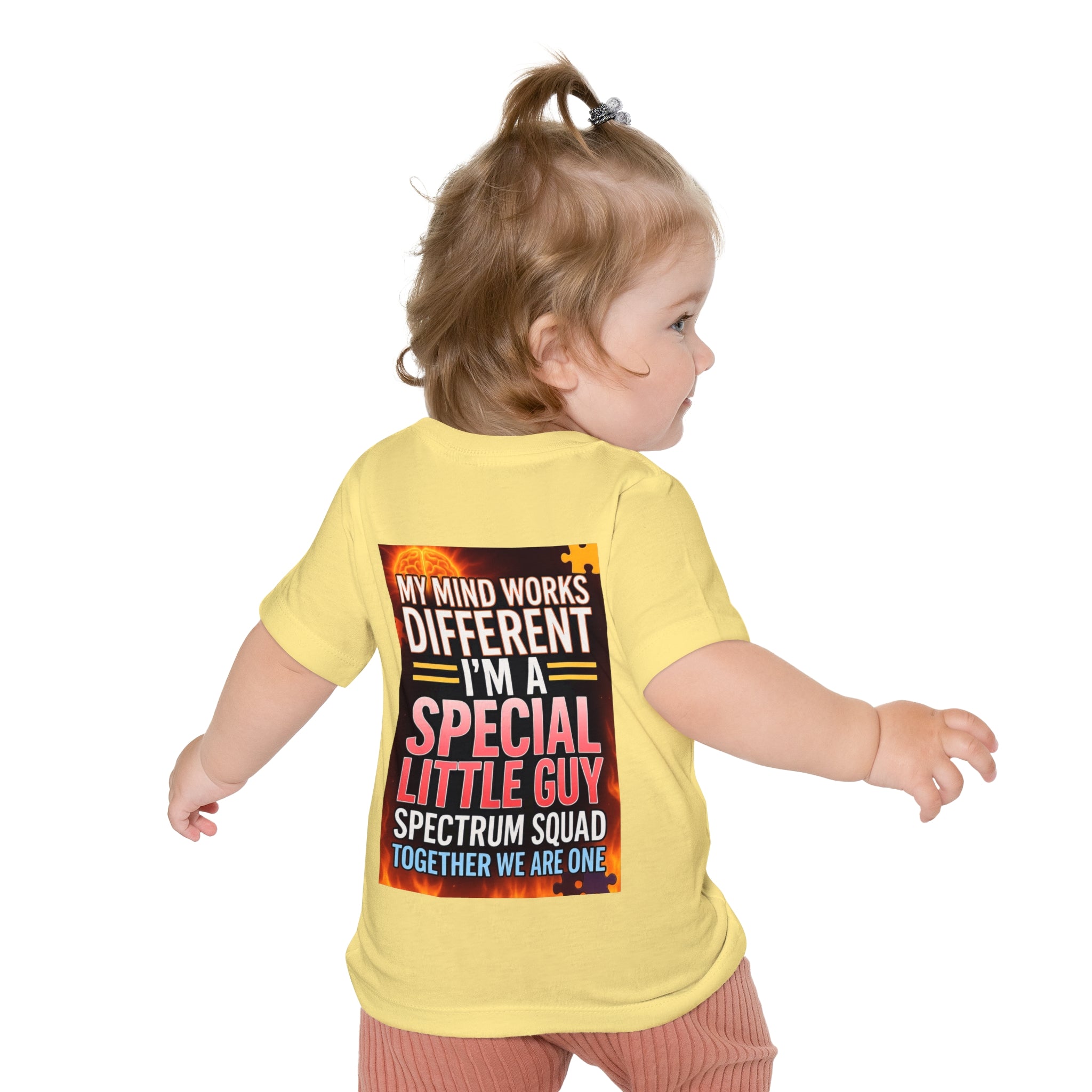 Autism Pride Baby Tee - "My Mind Works Different" Spectrum Squad Short Sleeve