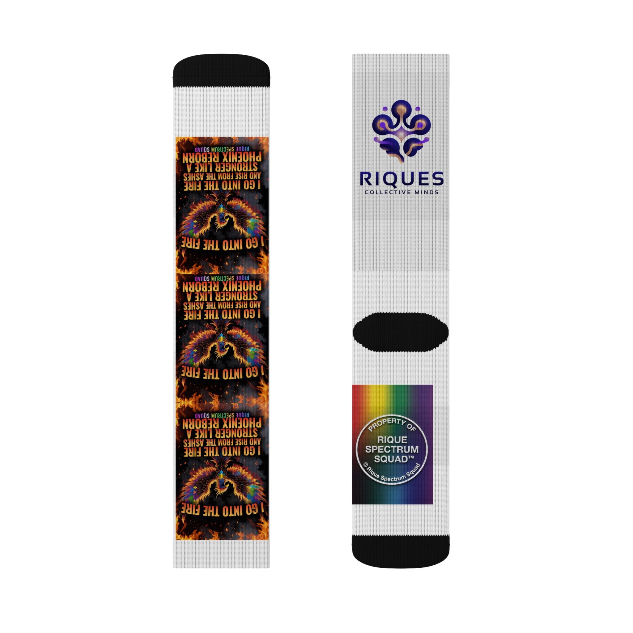 Political Quote Sublimation Socks — 'True' Protest Graphic Crew Socks
