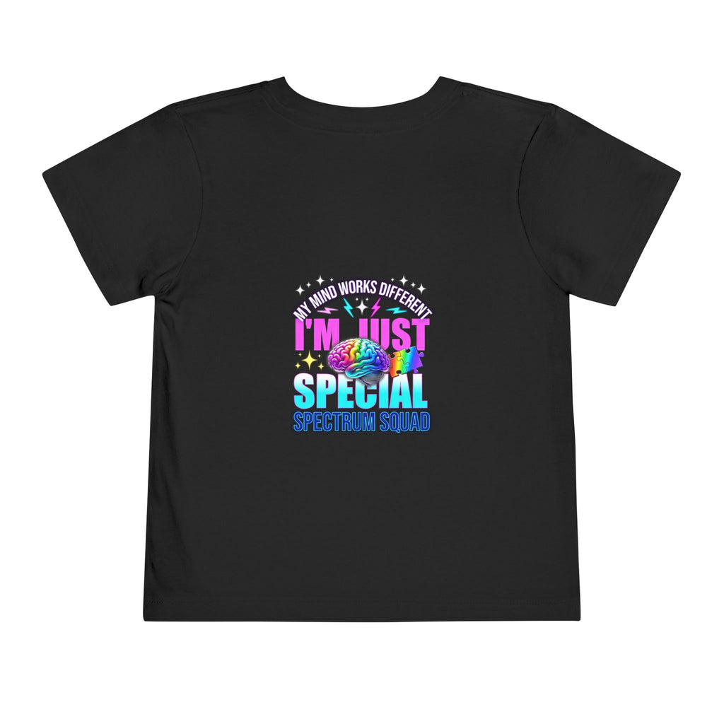 Toddler Tee — "My Mind Works Different I'm Just Special" Autism Pride Shirt