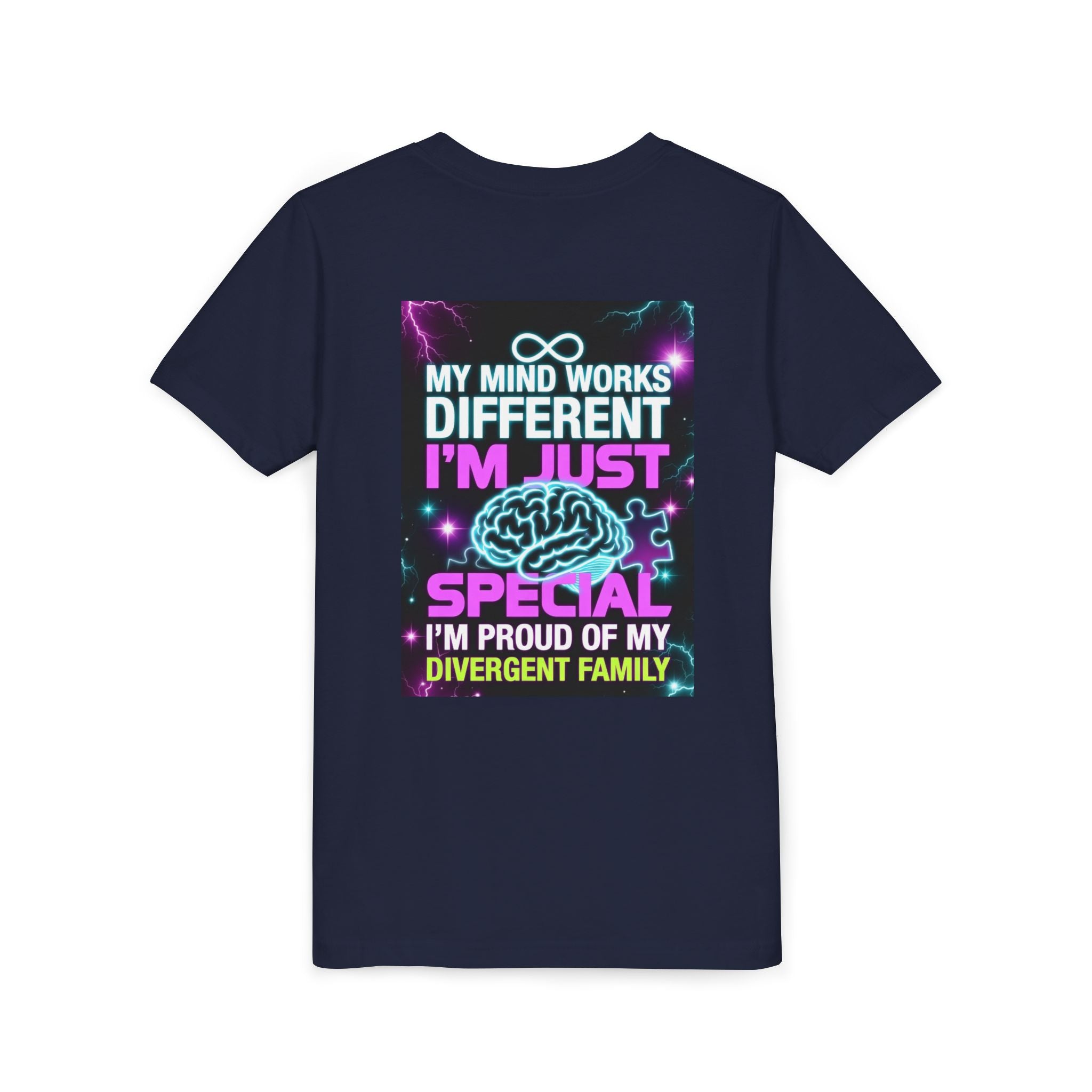 Youth Tee - "My Mind Works Different I'm Just Special" Divergent Family Pride