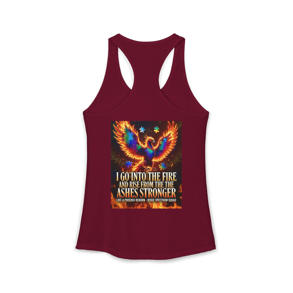 Spectrum Squad Women's Racerback Tank — Autism Pride Slim Fit Edition