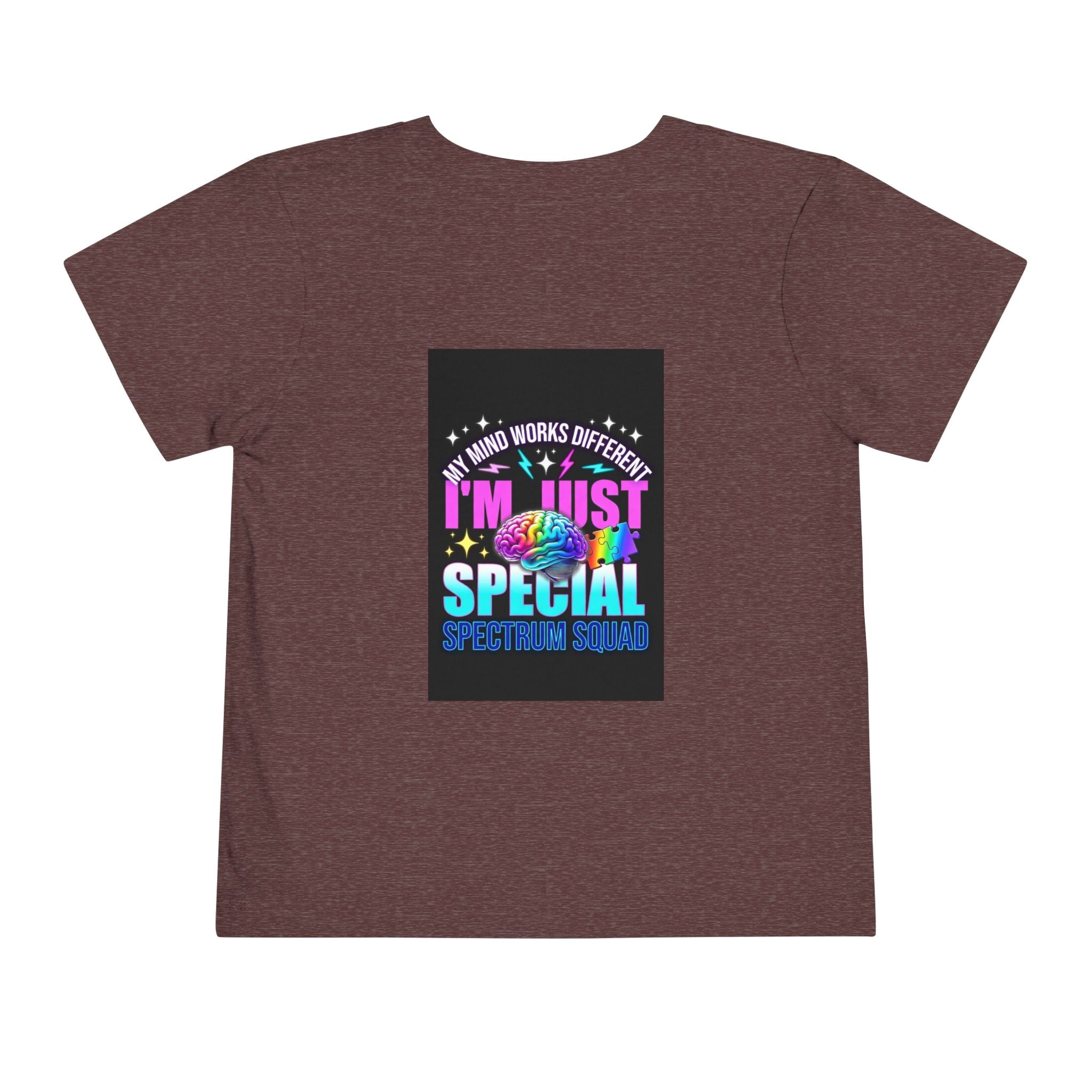 Toddler Tee — "My Mind Works Different I'm Just Special" Autism Pride Shirt