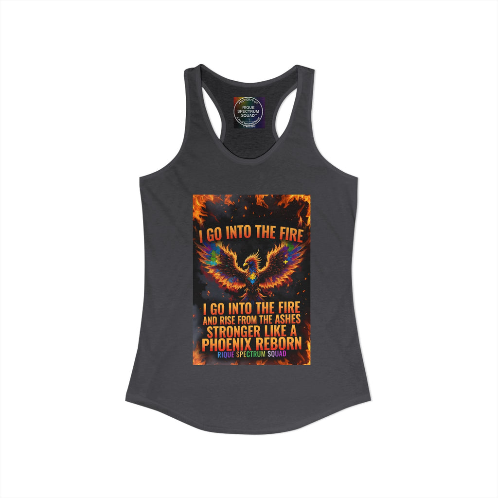 Spectrum Squad Women's Racerback Tank — Autism Pride Slim Fit Edition