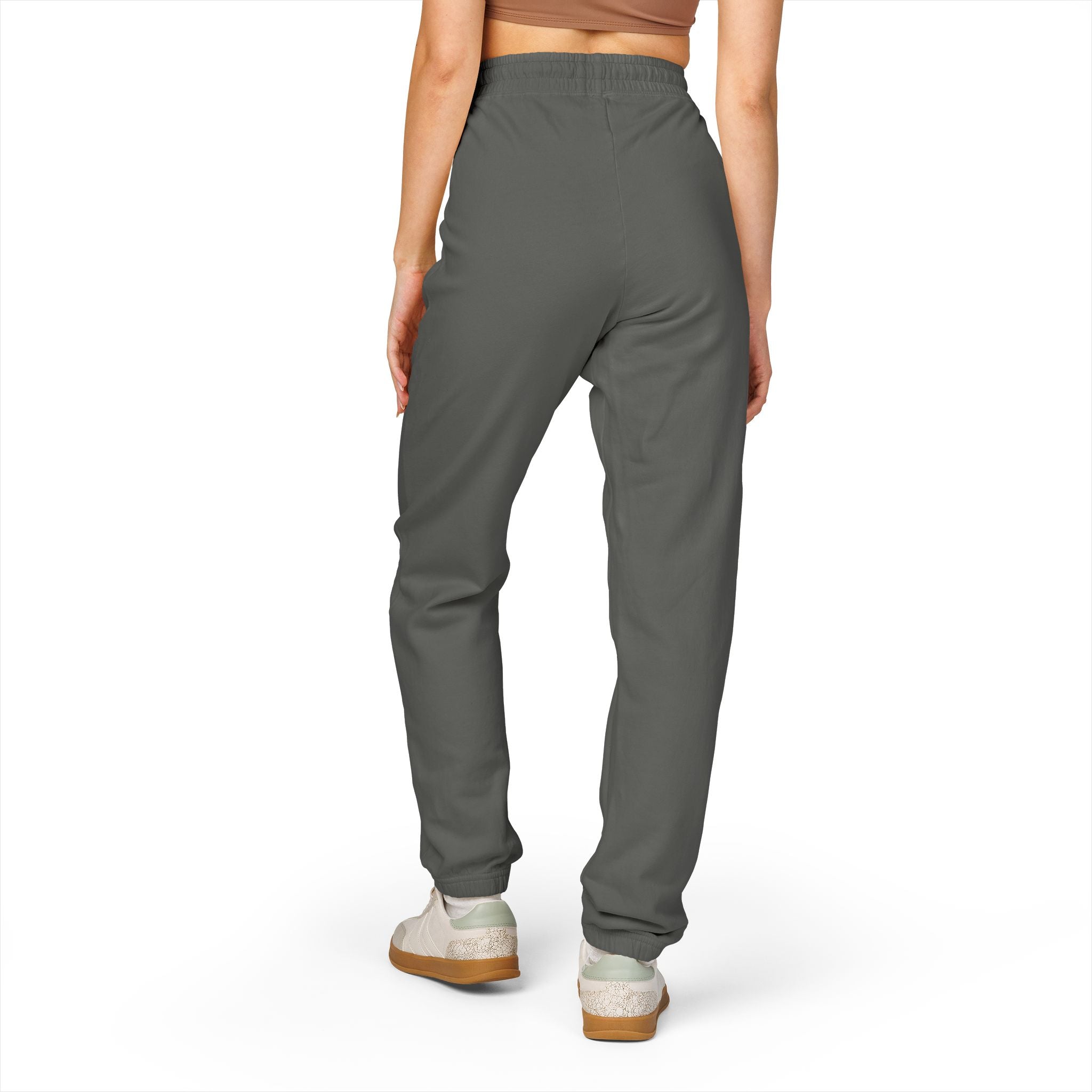 Sweatpants — Patchwork Floral 'Good Vibes' Fleece Joggers