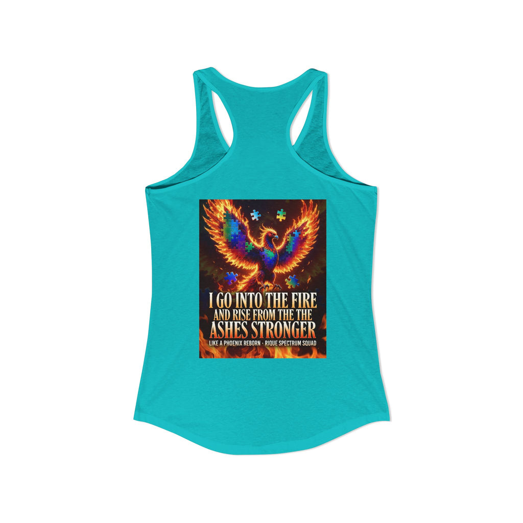 Spectrum Squad Women's Racerback Tank — Autism Pride Slim Fit Edition