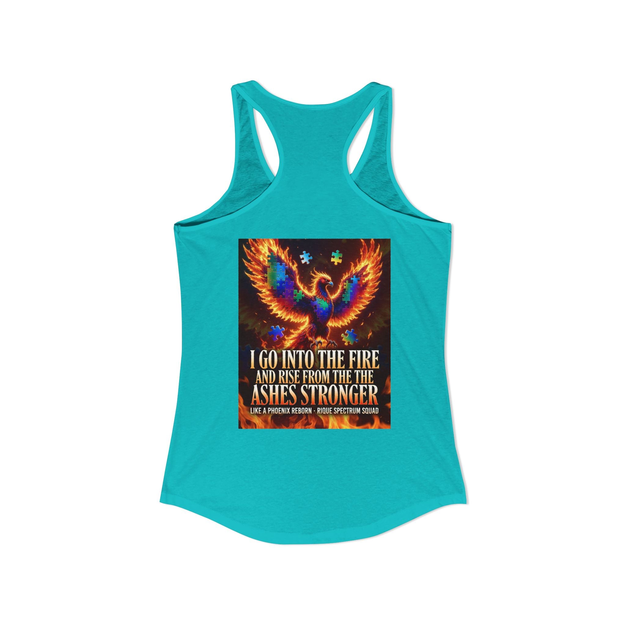 Spectrum Squad Women's Racerback Tank — Autism Pride Slim Fit Edition