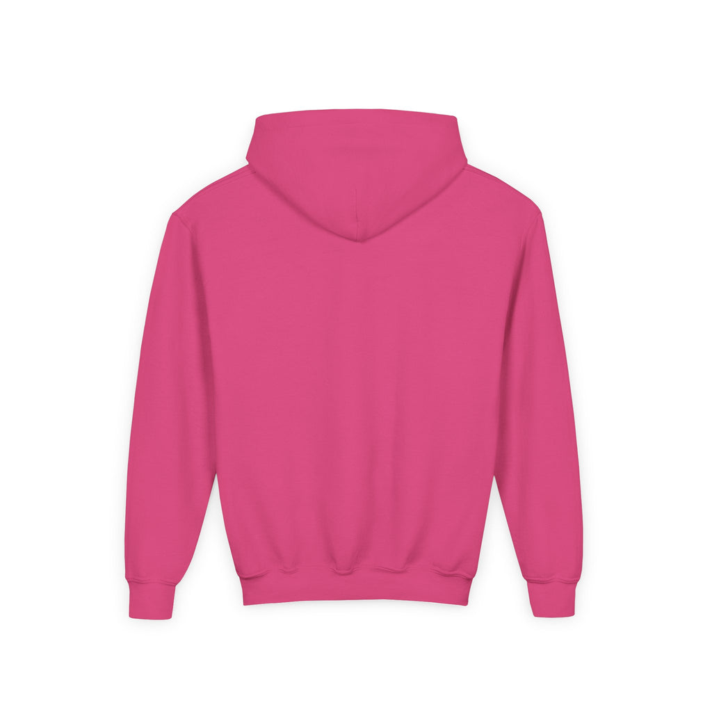 Youth Hoodie — 'Stay Wild, Be Brave' Heart Flame Graphic