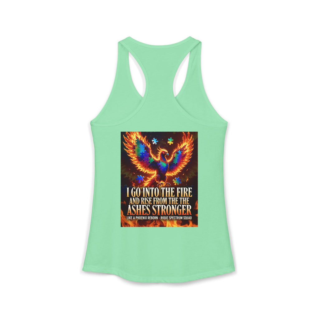 Spectrum Squad Women's Racerback Tank — Autism Pride Slim Fit Edition