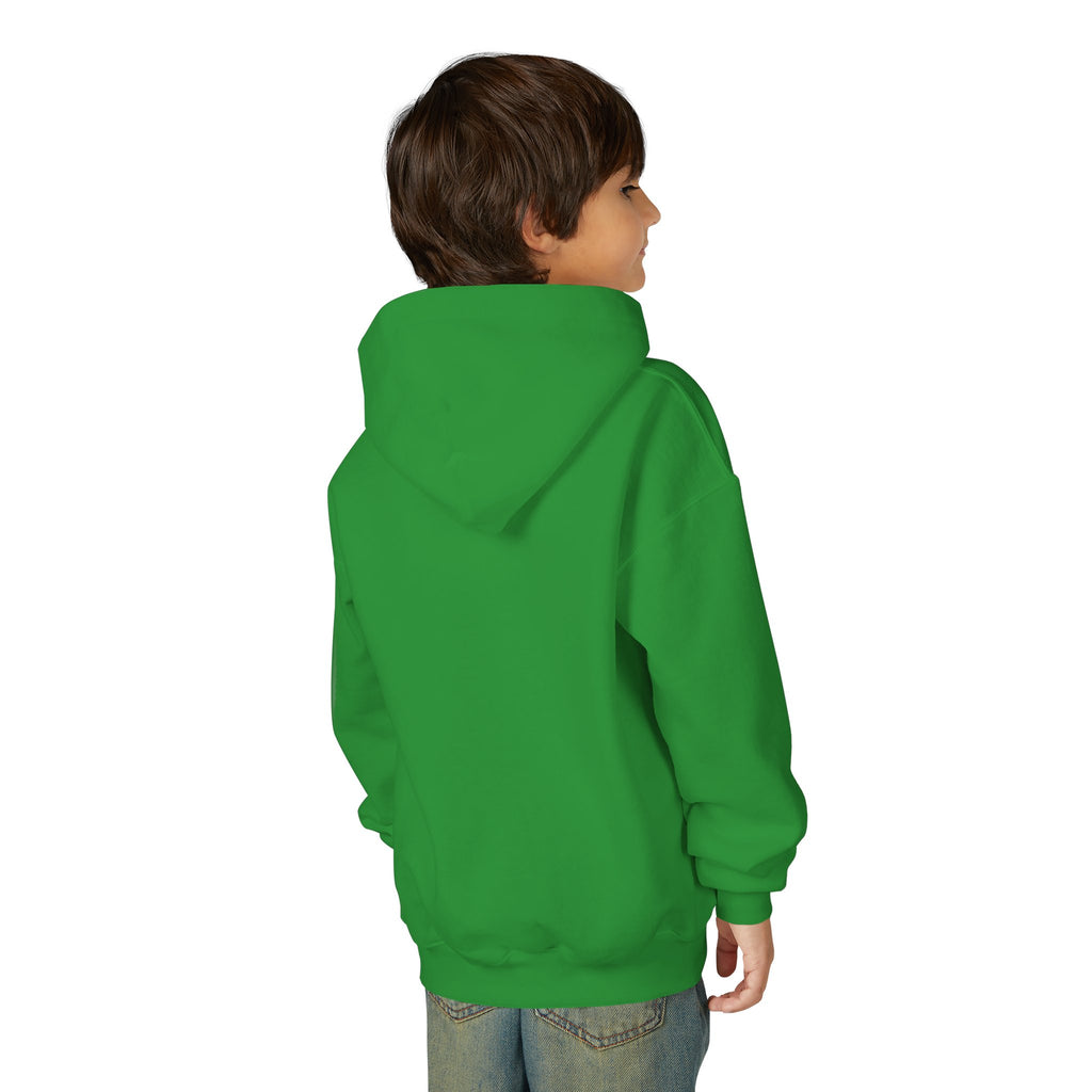 Youth Hoodie — 'Stay Wild, Be Brave' Heart Flame Graphic