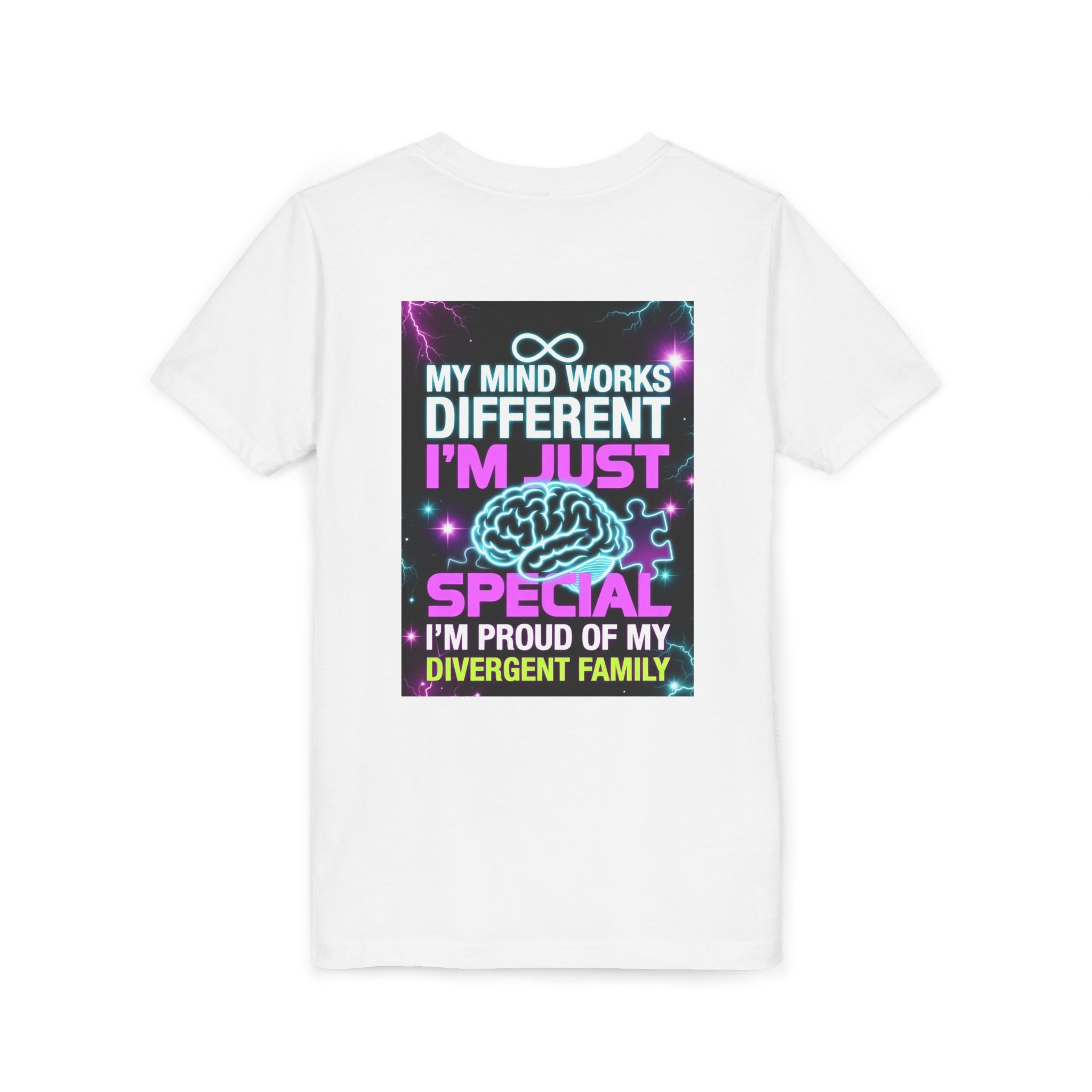Youth Tee - "My Mind Works Different I'm Just Special" Divergent Family Pride