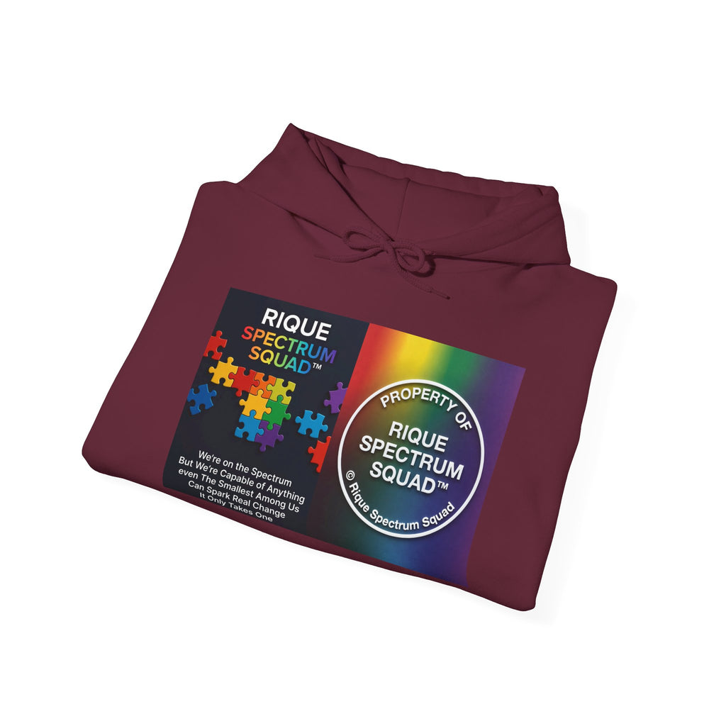 Spectrum Squad Hoodie — Riques Collective Minds Rainbow Logo Sweatshirt