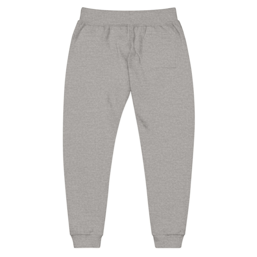 Embroidered Colorblock QR Joggers — Casual Fleece Sweatpants