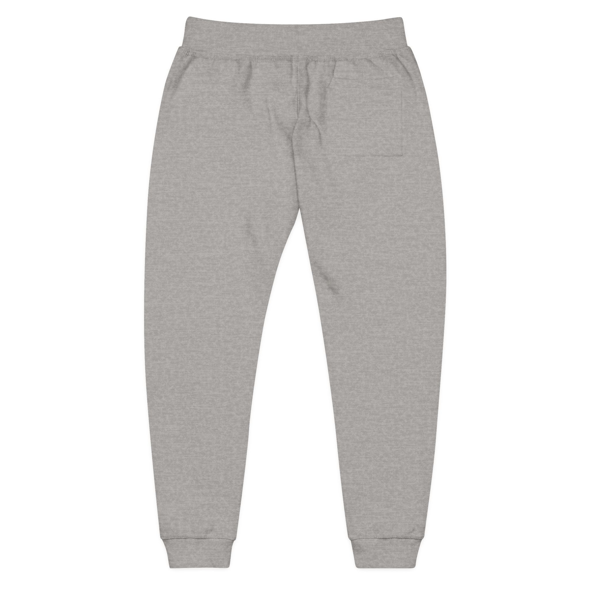 Embroidered Colorblock QR Joggers — Casual Fleece Sweatpants