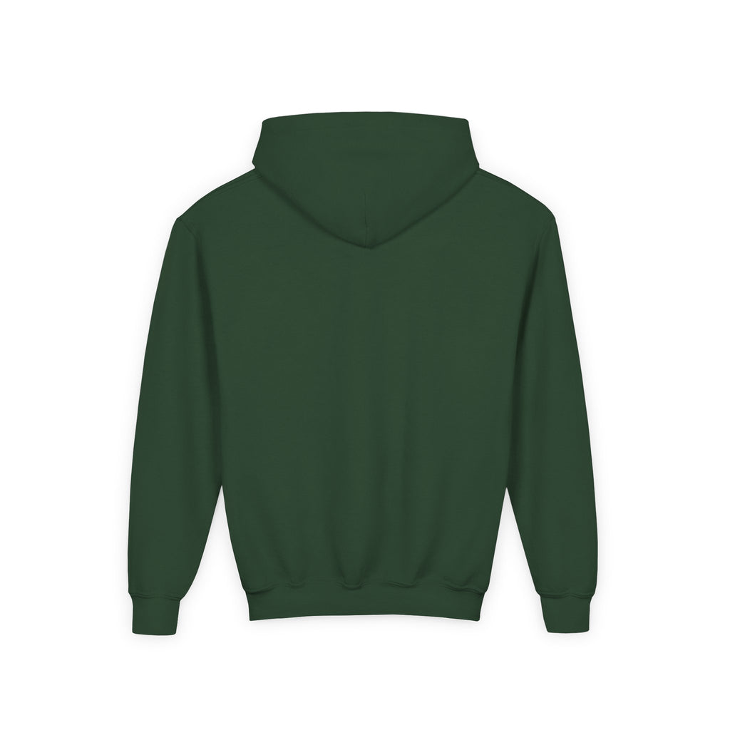 Youth Hoodie — 'Stay Wild, Be Brave' Heart Flame Graphic