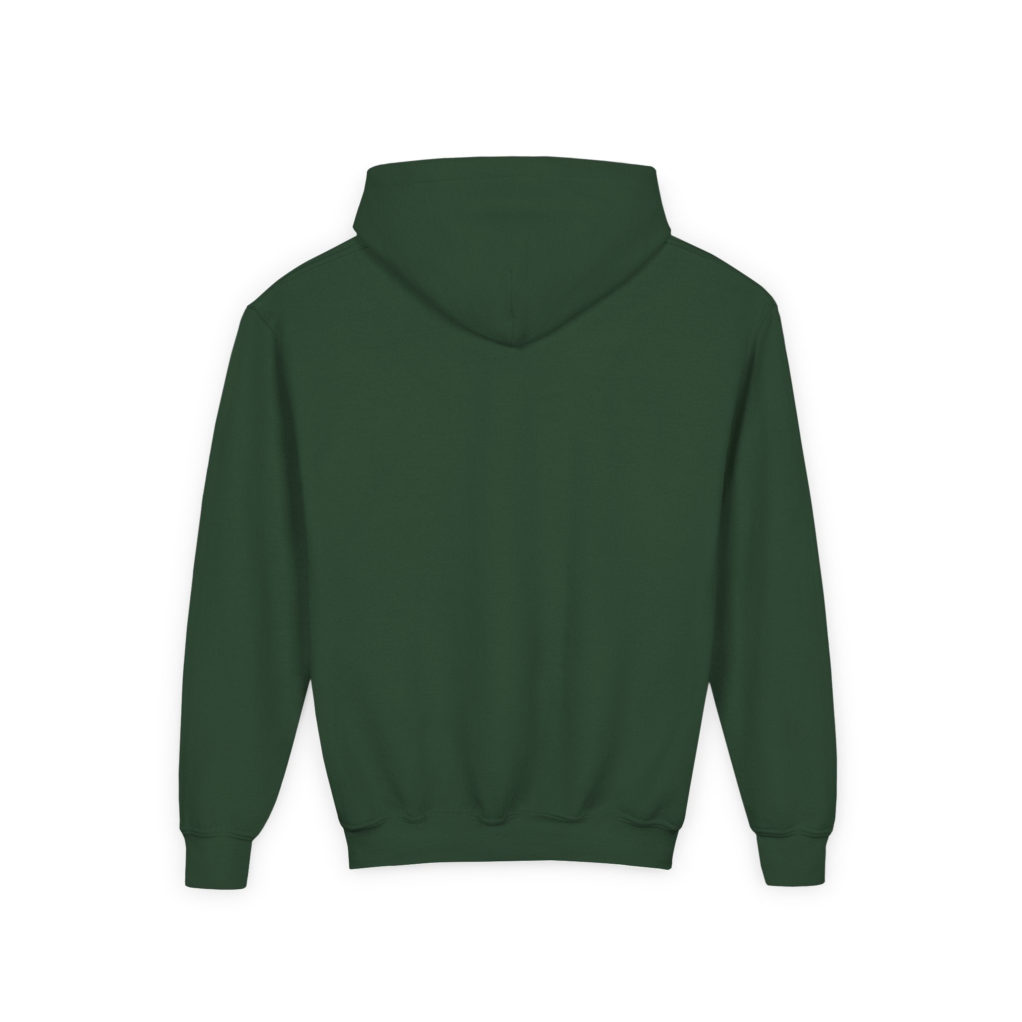 Youth Hoodie — 'Stay Wild, Be Brave' Heart Flame Graphic