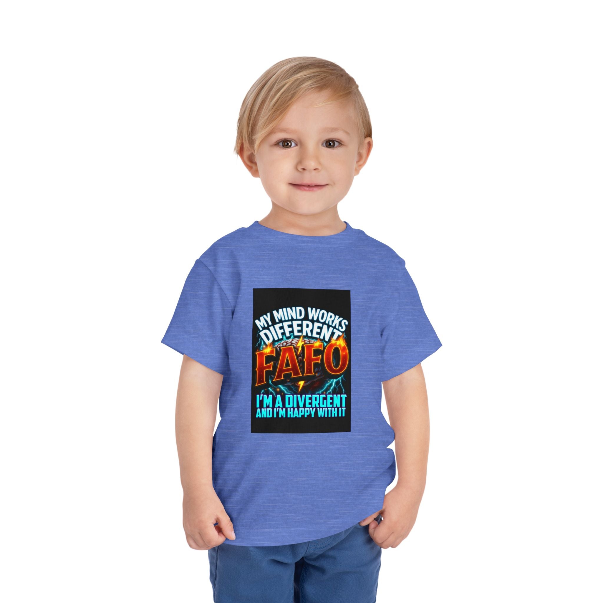 Toddler Tee — "My Mind Works Different" Autism Spectrum Pride Kids Shirt