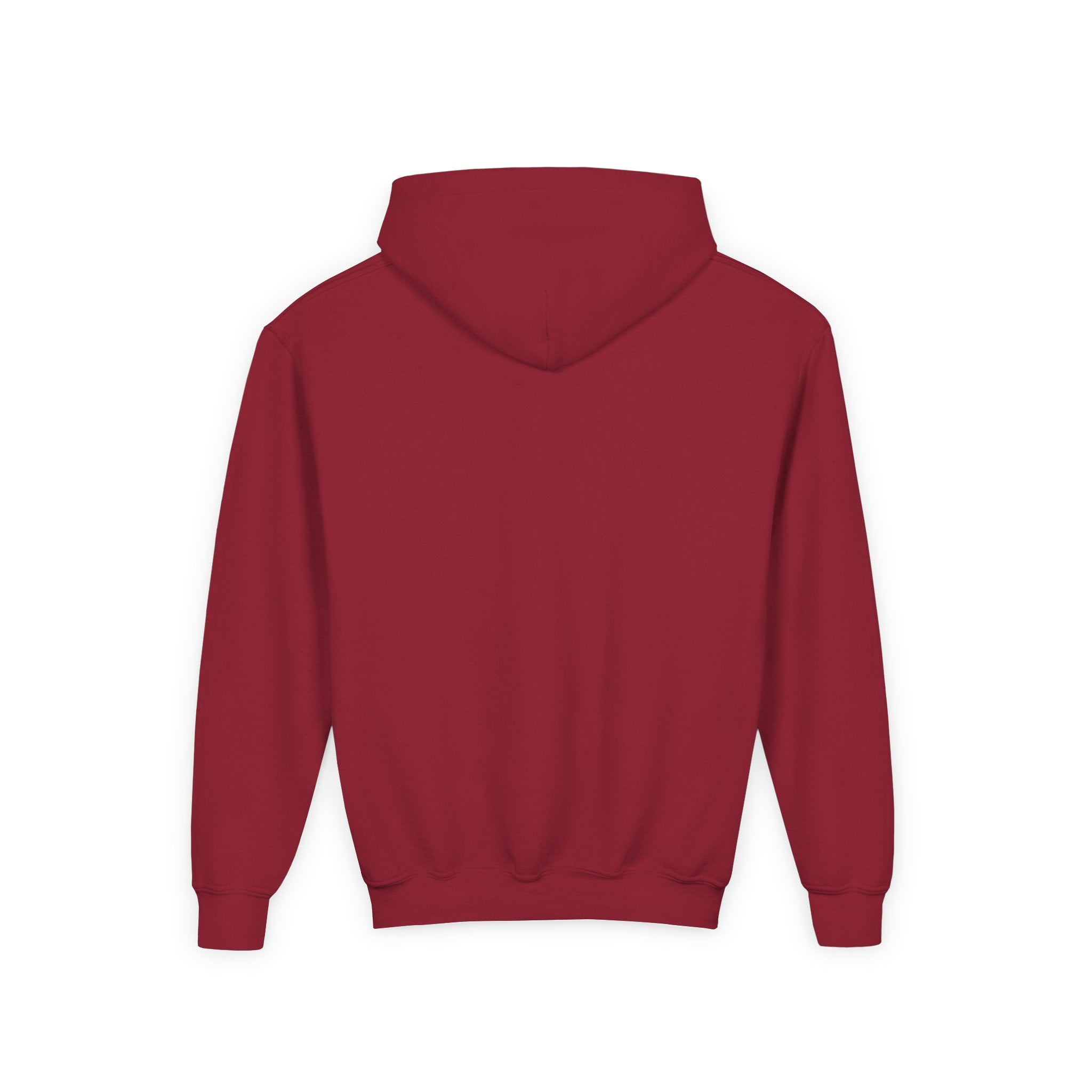 Youth Hoodie — 'Stay Wild, Be Brave' Heart Flame Graphic