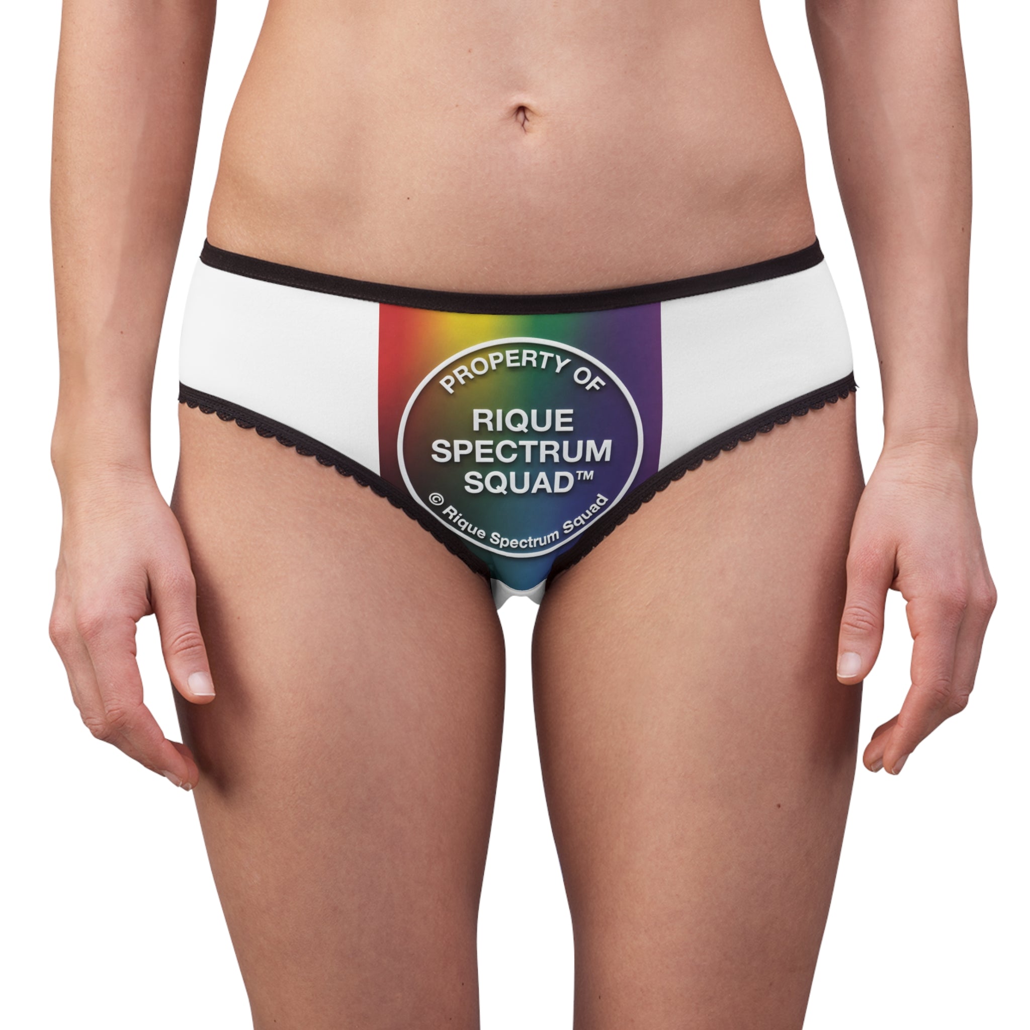 Rique Spectrum Squad™ Women's Briefs — Rainbow Neurodiversity Pride Underwear