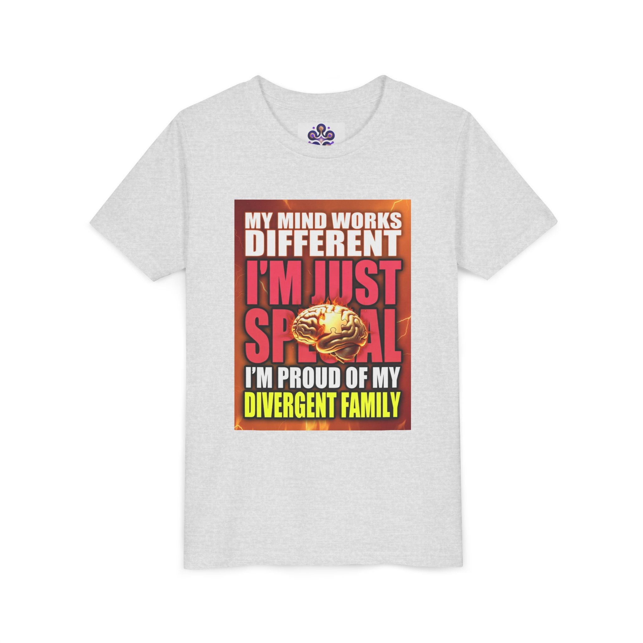 Youth Tee - "My Mind Works Different I'm Just Special" Divergent Family Pride