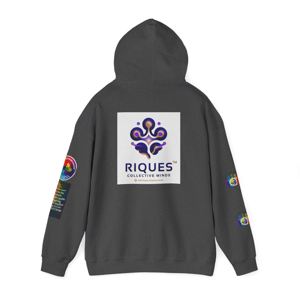 Spectrum Squad Hoodie — Riques Collective Minds Rainbow Logo Sweatshirt