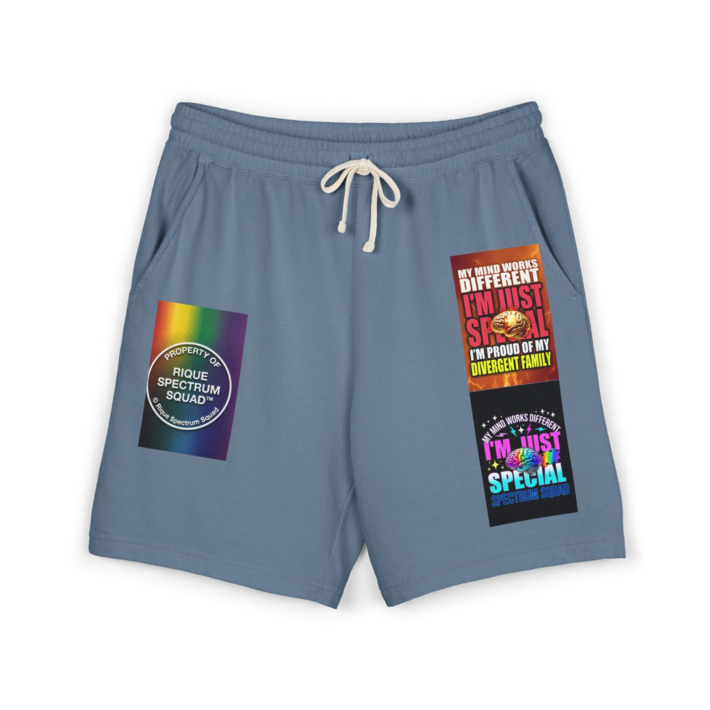 Pride Graphic Sweat Shorts — "I'm Just Special" & Rainbow Spectrum Patch