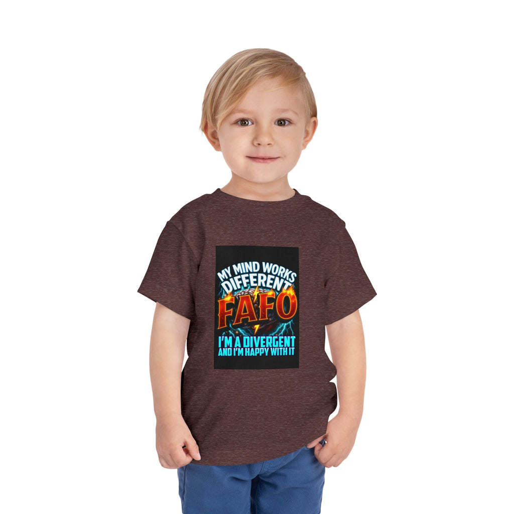 Toddler Tee — "My Mind Works Different" Autism Spectrum Pride Kids Shirt