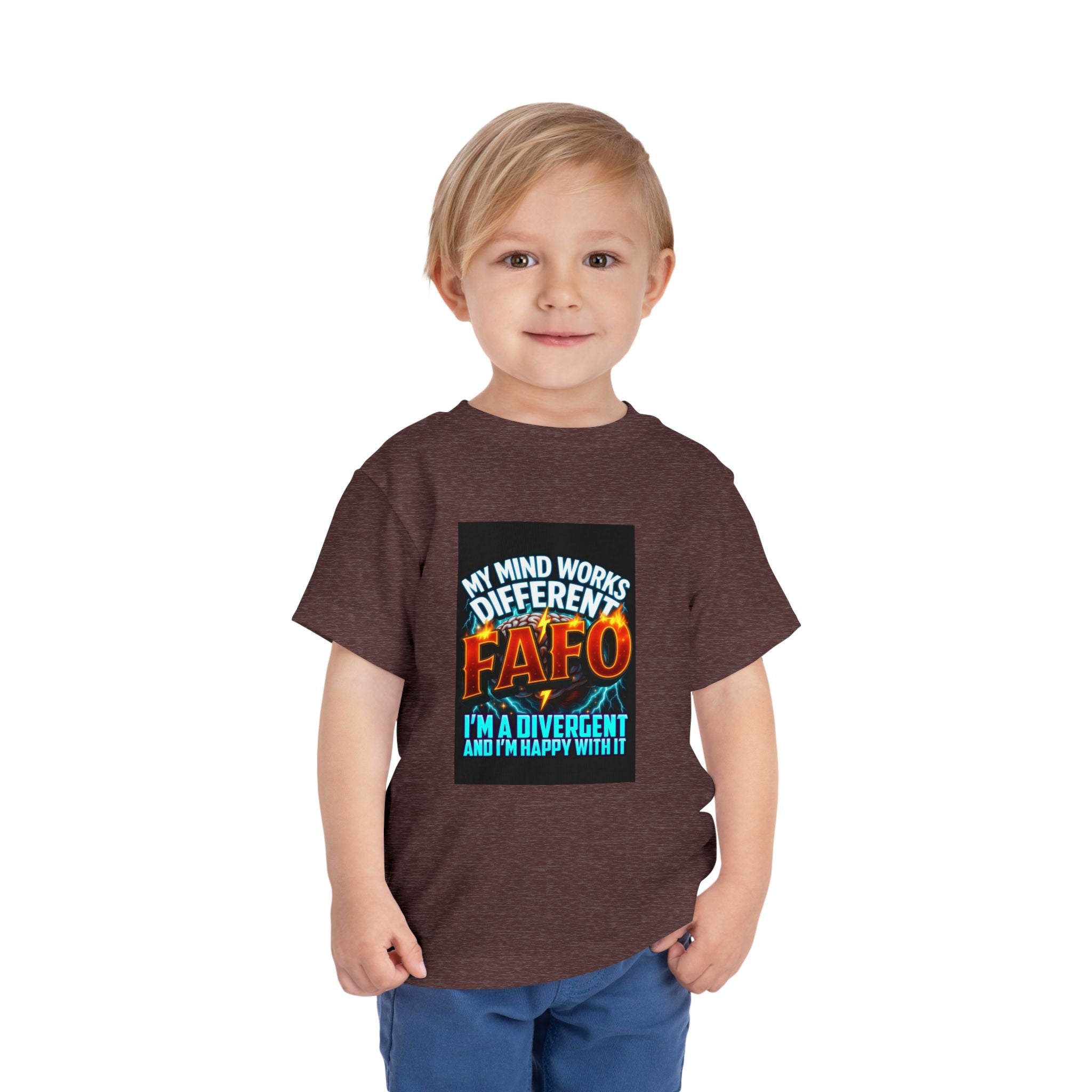 Toddler Tee — "My Mind Works Different" Autism Spectrum Pride Kids Shirt
