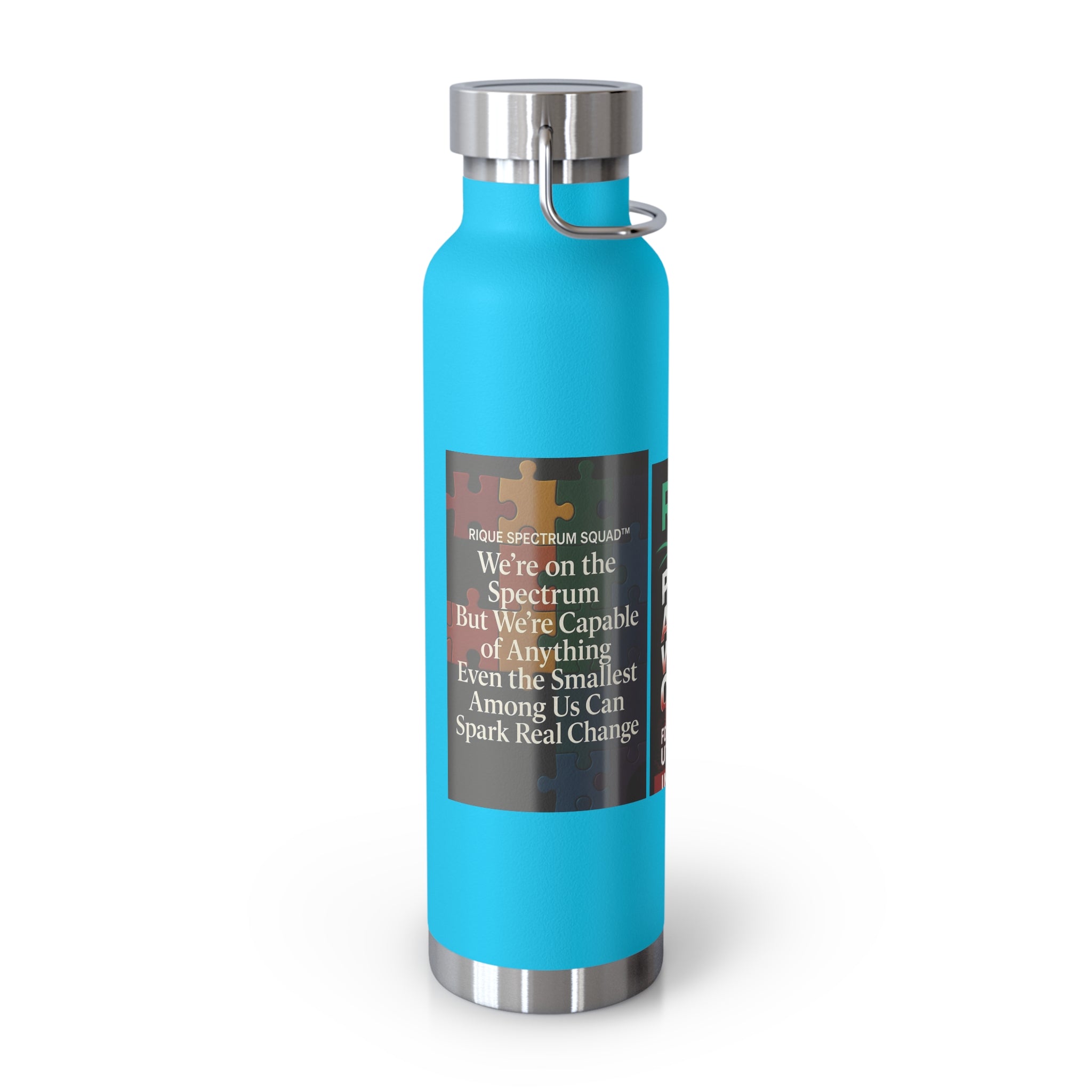 Autism Awareness 22oz Insulated Bottle — Rainbow Multi-Color Collection
