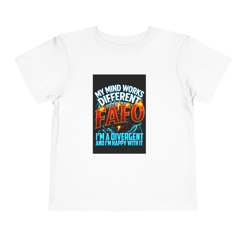 Toddler Tee — "My Mind Works Different" Autism Spectrum Pride Kids Shirt