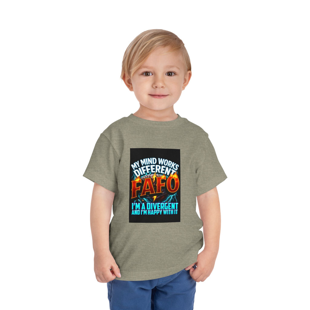 Toddler Tee — "My Mind Works Different" Autism Spectrum Pride Kids Shirt