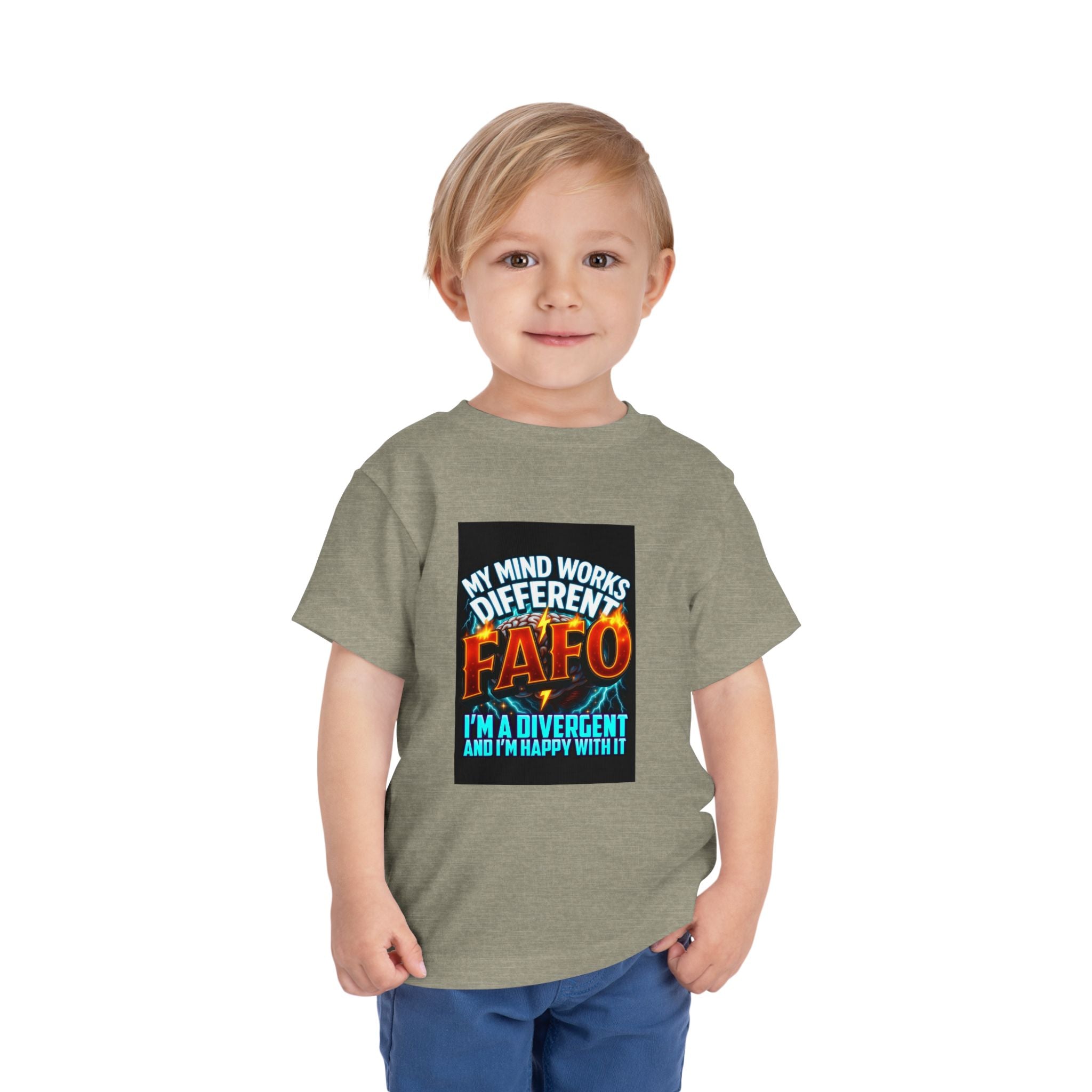 Toddler Tee — "My Mind Works Different" Autism Spectrum Pride Kids Shirt