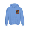 Youth Hoodie — 'Stay Wild, Be Brave' Heart Flame Graphic