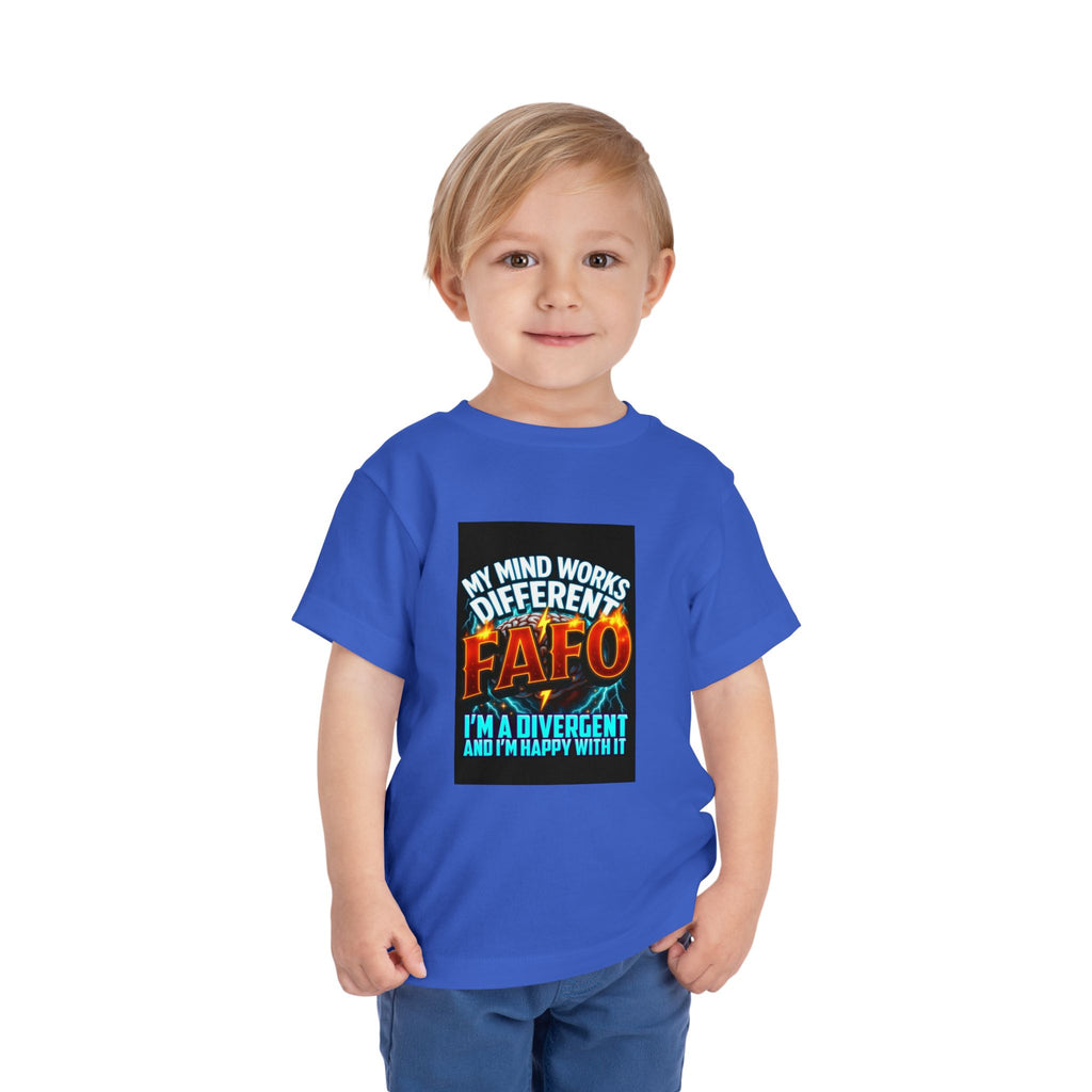 Toddler Tee — "My Mind Works Different" Autism Spectrum Pride Kids Shirt