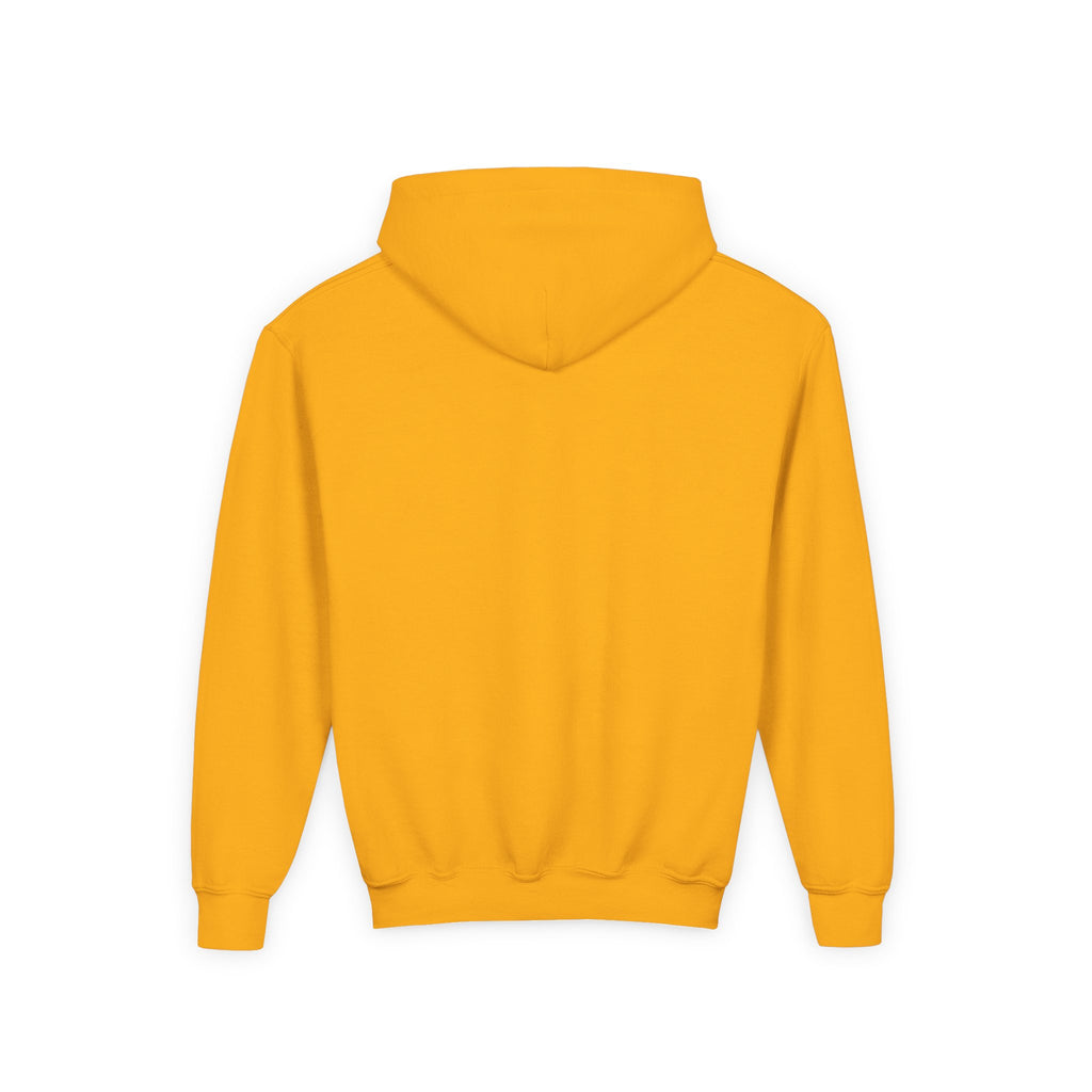 Youth Hoodie — 'Stay Wild, Be Brave' Heart Flame Graphic