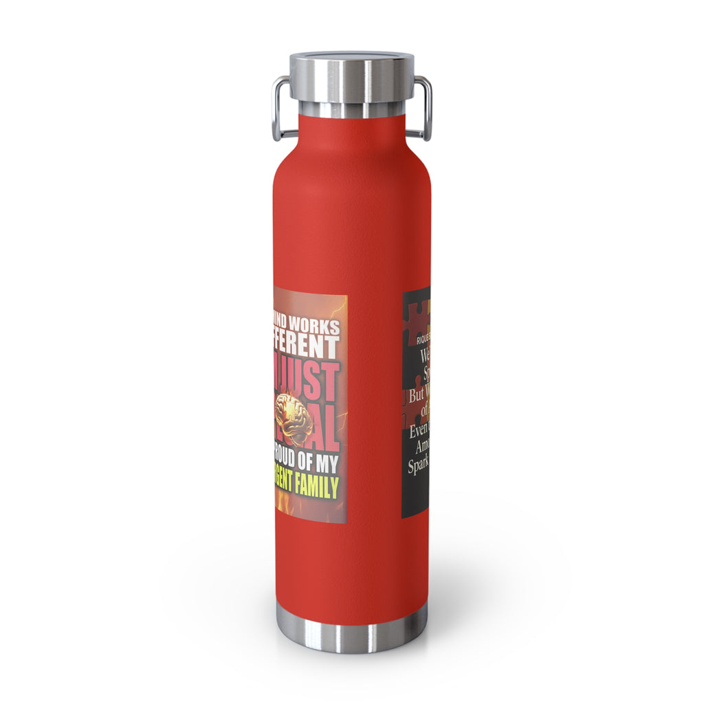 Autism Awareness 22oz Insulated Bottle — Rainbow Multi-Color Collection