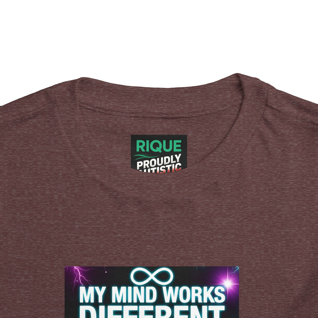 Toddler Tee — "My Mind Works Different I'm Just Special" Autism Pride Shirt