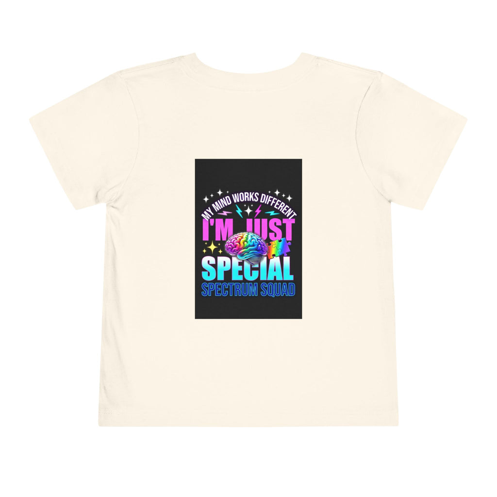 Toddler Tee — "My Mind Works Different I'm Just Special" Autism Pride Shirt