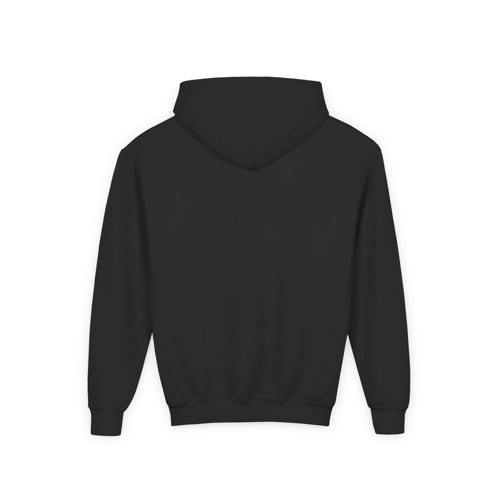 Youth Hoodie — 'Stay Wild, Be Brave' Heart Flame Graphic