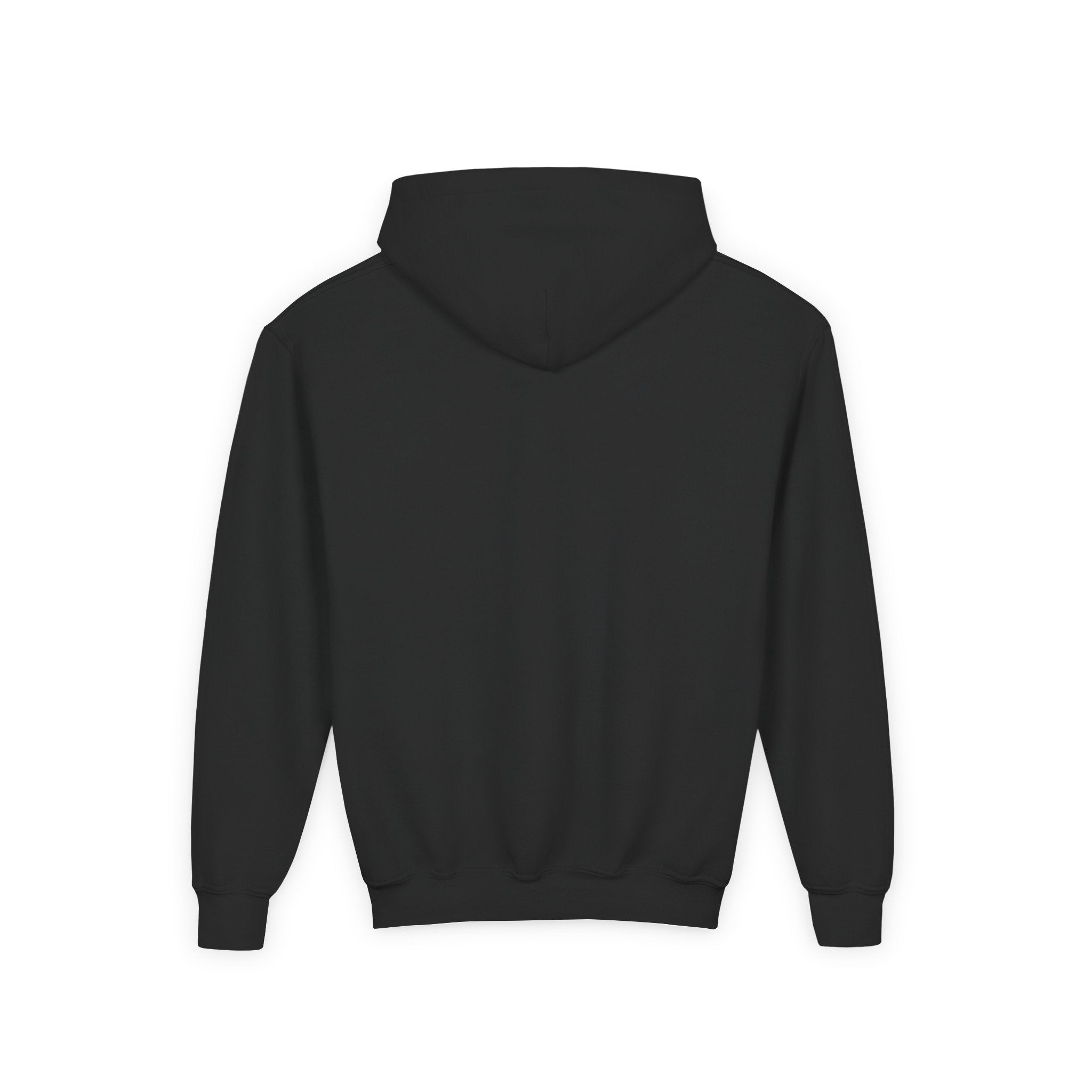 Youth Hoodie — 'Stay Wild, Be Brave' Heart Flame Graphic