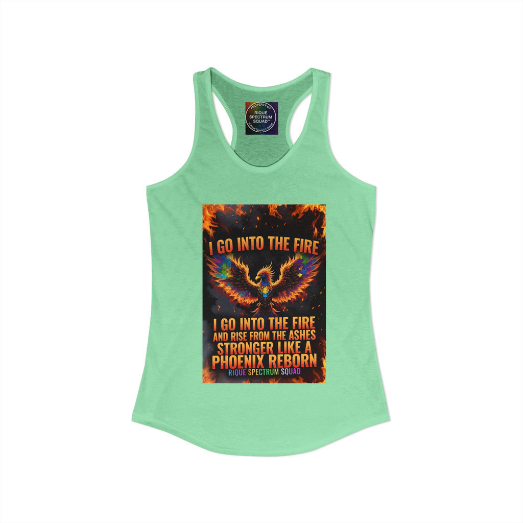 Spectrum Squad Women's Racerback Tank — Autism Pride Slim Fit Edition