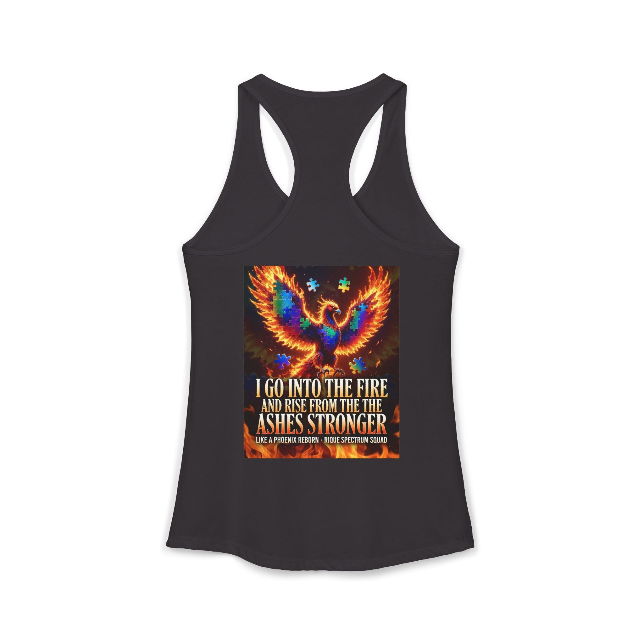 Spectrum Squad Women's Racerback Tank — Autism Pride Slim Fit Edition