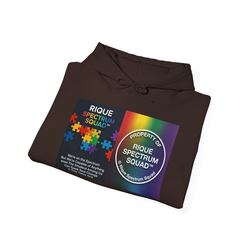 Spectrum Squad Hoodie — Riques Collective Minds Rainbow Logo Sweatshirt