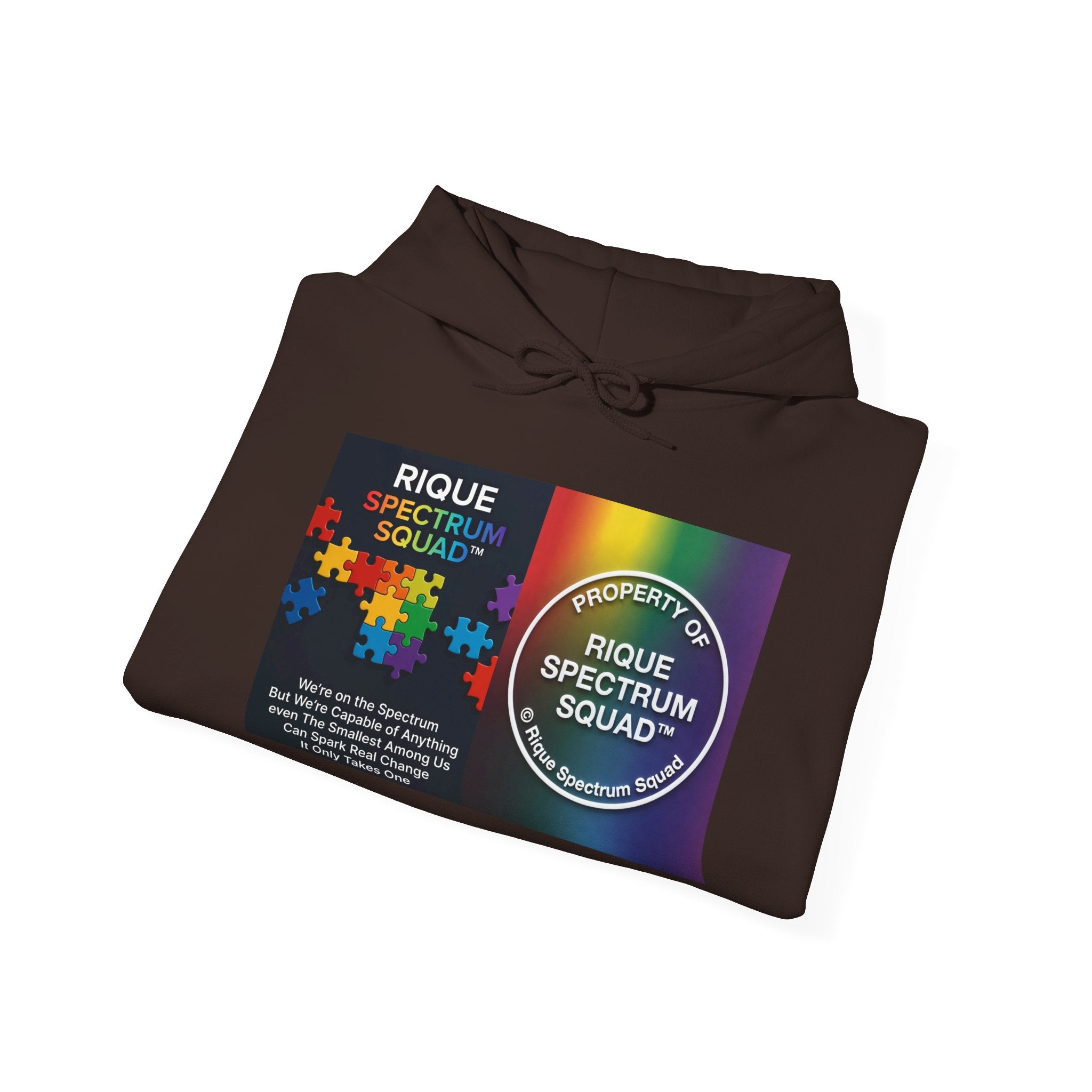 Spectrum Squad Hoodie — Riques Collective Minds Rainbow Logo Sweatshirt