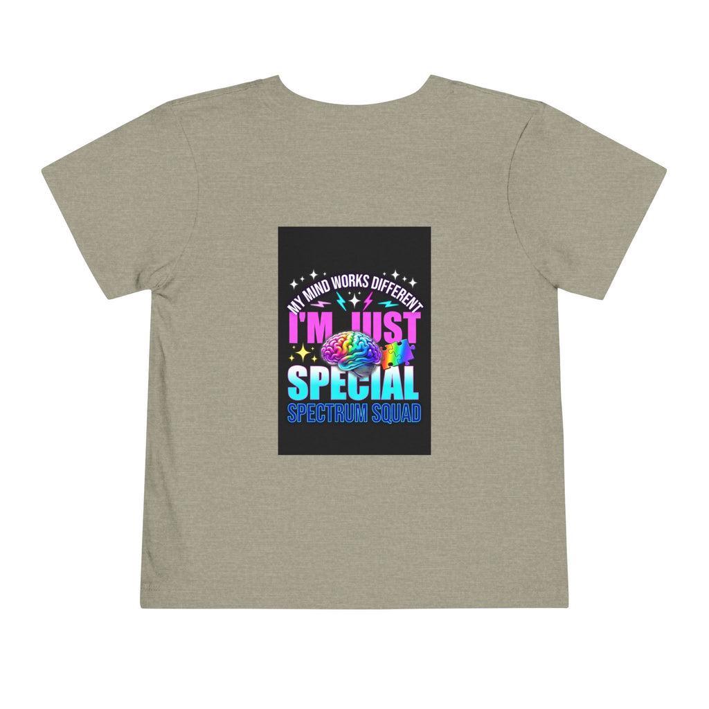 Toddler Tee — "My Mind Works Different I'm Just Special" Autism Pride Shirt