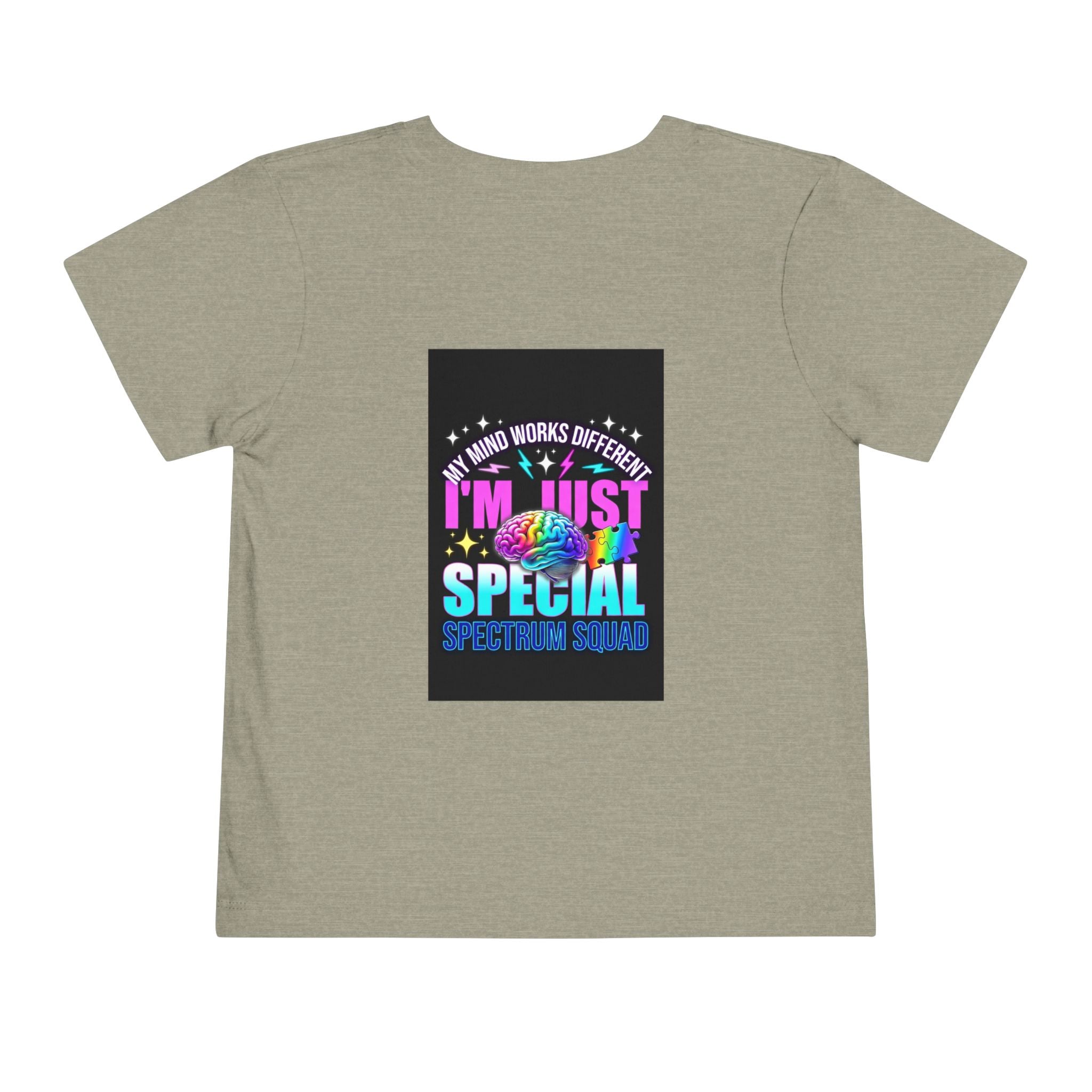 Toddler Tee — "My Mind Works Different I'm Just Special" Autism Pride Shirt
