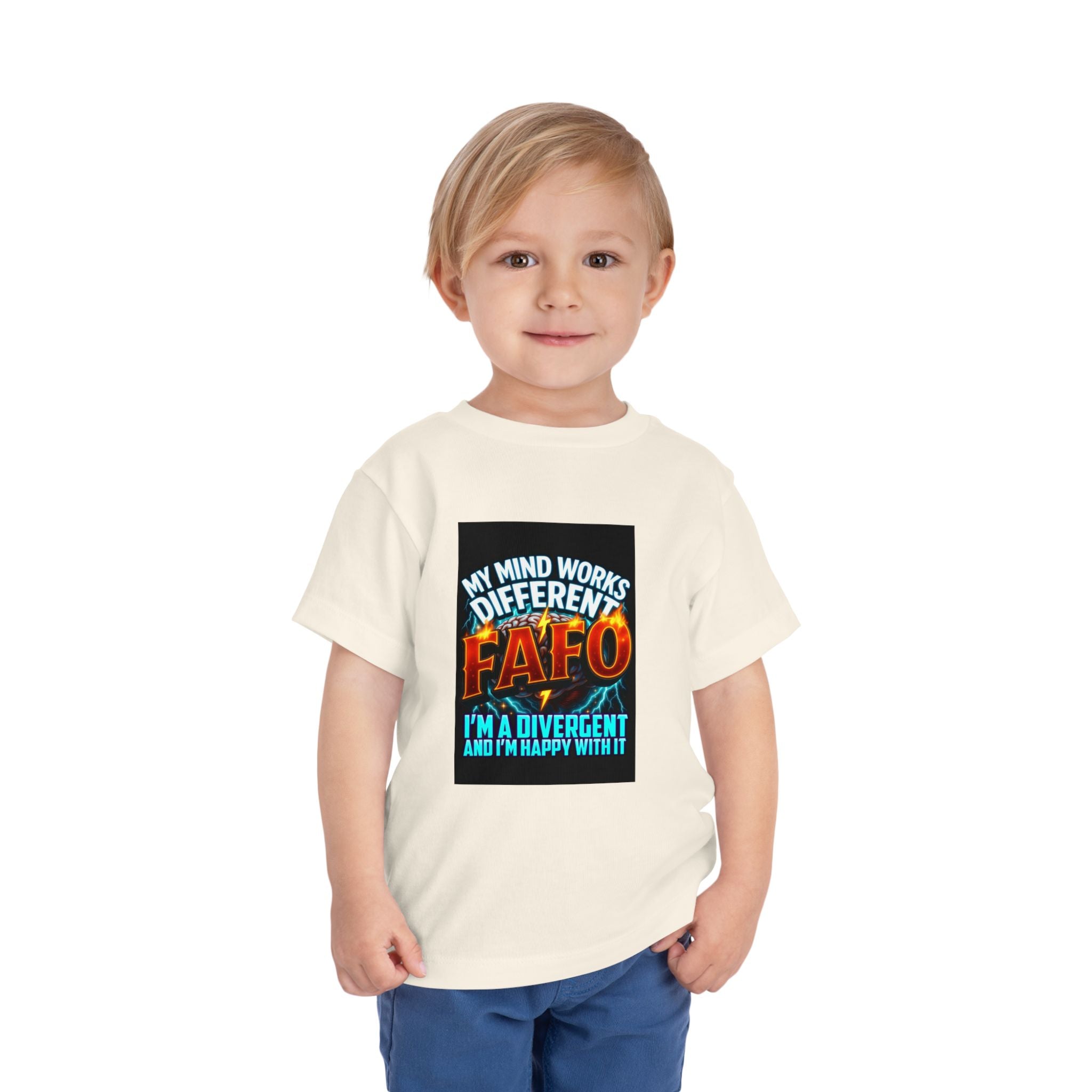 Toddler Tee — "My Mind Works Different" Autism Spectrum Pride Kids Shirt