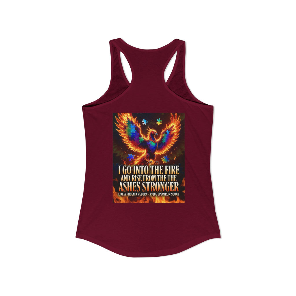 Spectrum Squad Women's Racerback Tank — Autism Pride Slim Fit Edition
