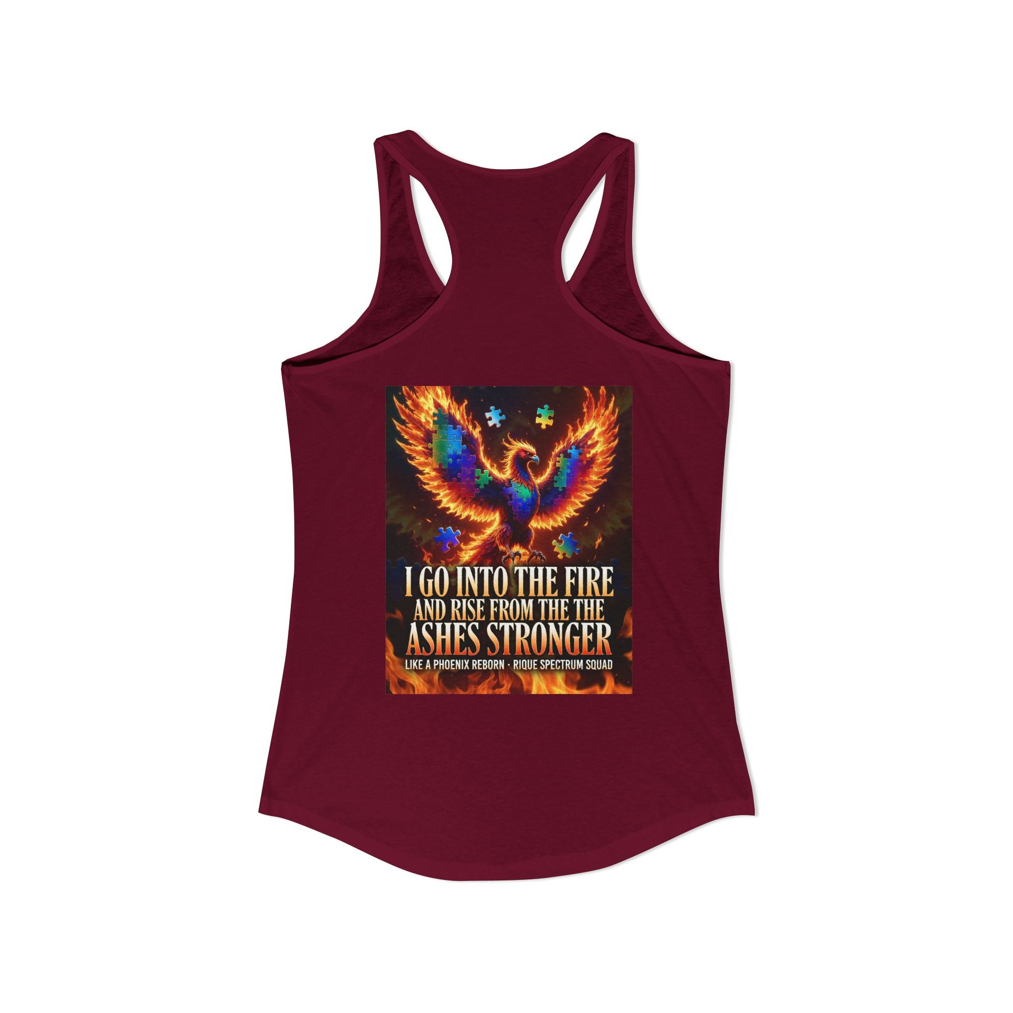 Spectrum Squad Women's Racerback Tank — Autism Pride Slim Fit Edition